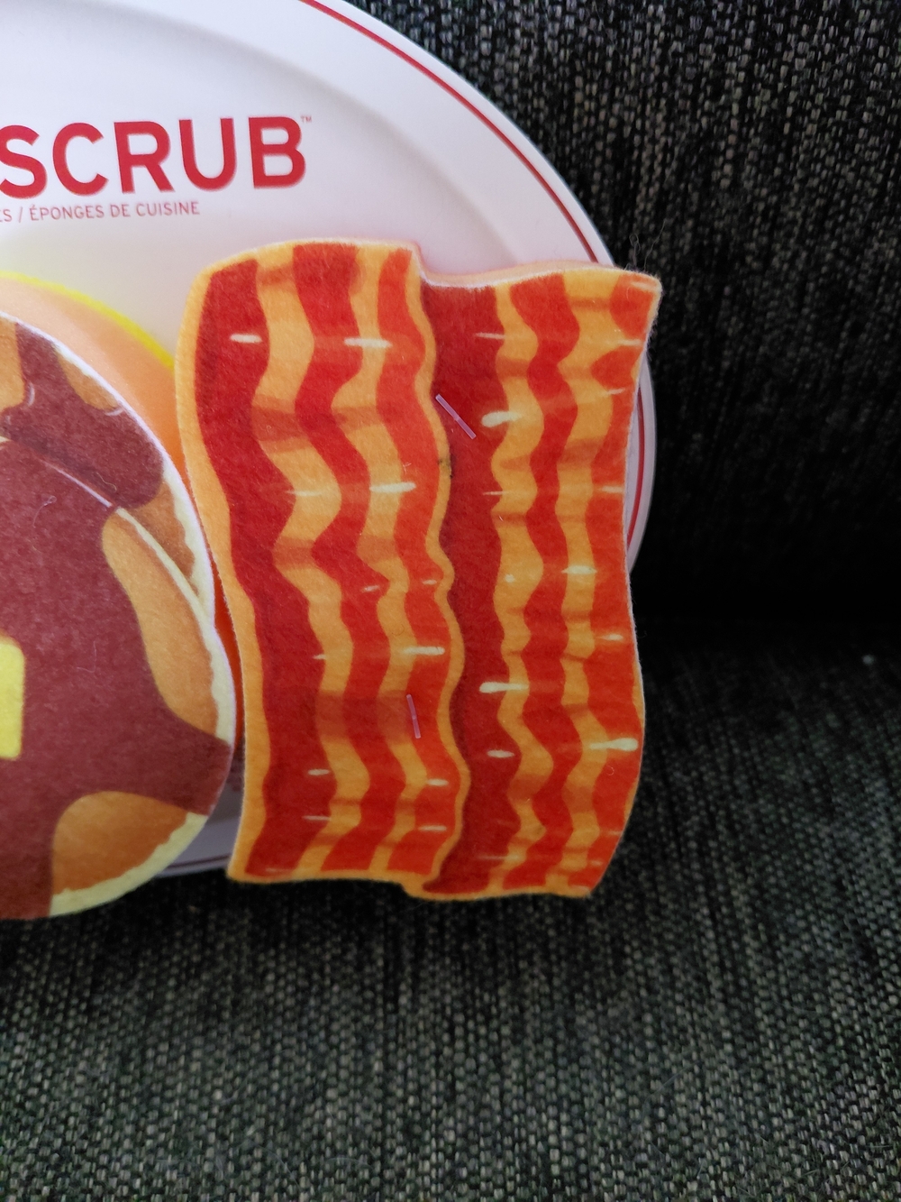 Breakfast Scrub Kitchen Sponge Set - White, Yellow, Brown, Red, Orange - Picture 5 of 5